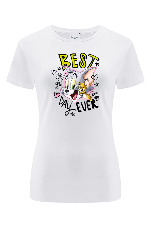 Tom & Jerry White T-shirt