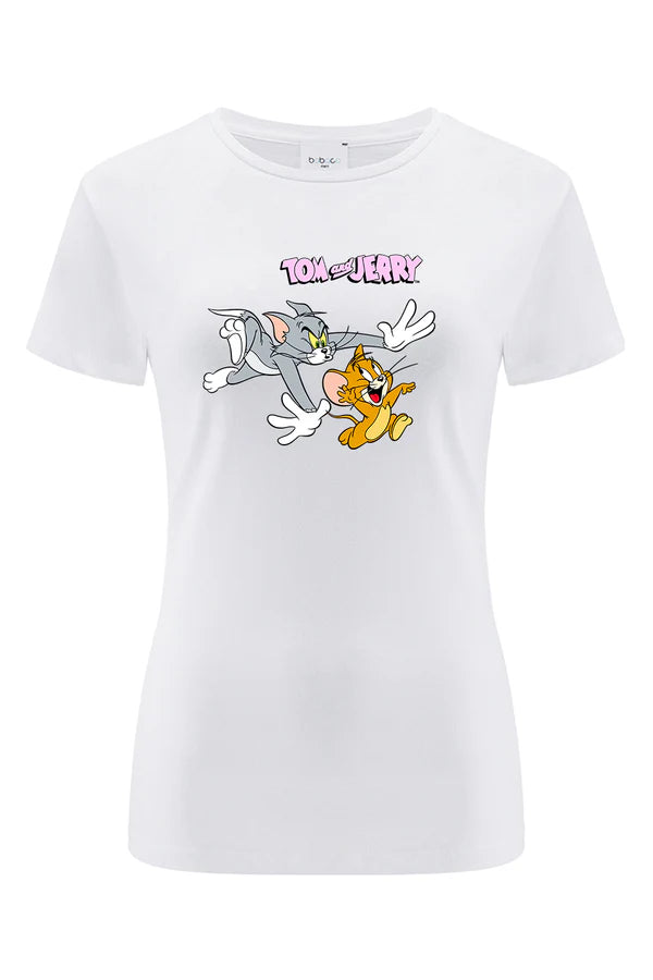 Tom & Jerry White T-shirt
