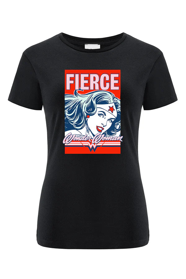 Wonder Woman DC Black T-shirt