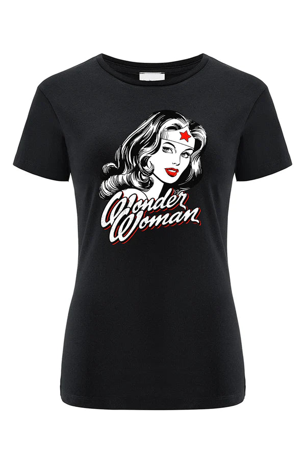 Wonder Woman DC Black T-shirt