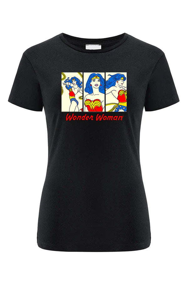 Wonder Woman DC Black T-shirt
