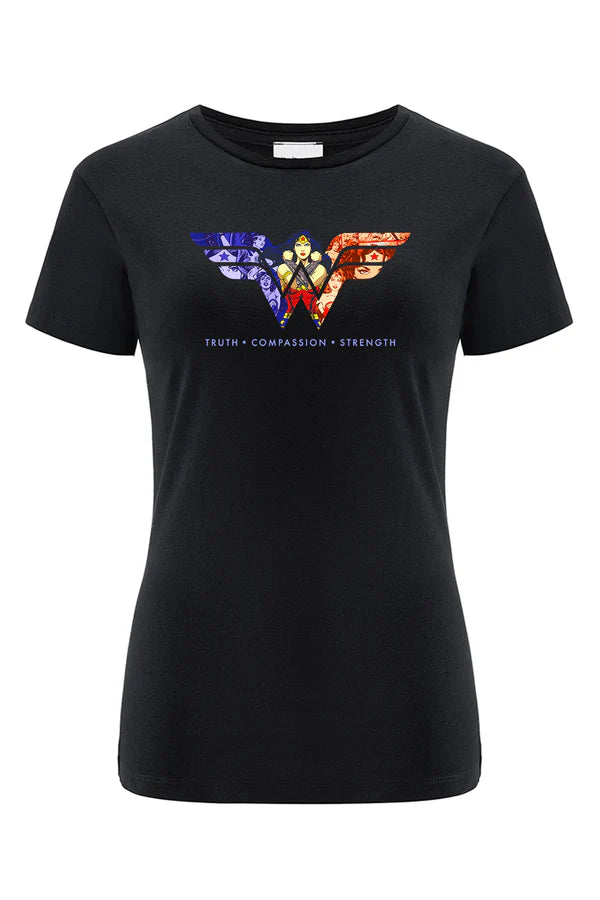 Wonder Woman DC Black T-shirt