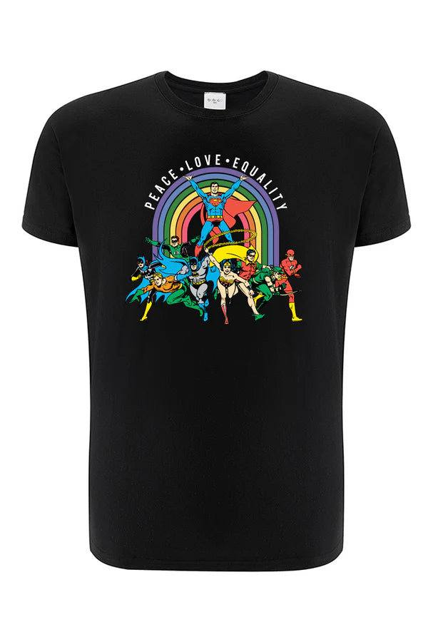 Justice League DC Black T-Shirt
