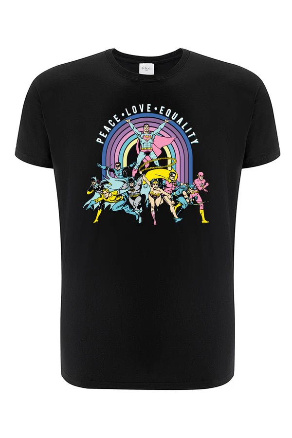 Justice League DC Black T-Shirt