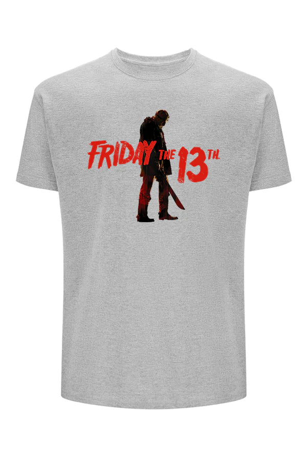 Friday the 13th Horror Gray T-shirt