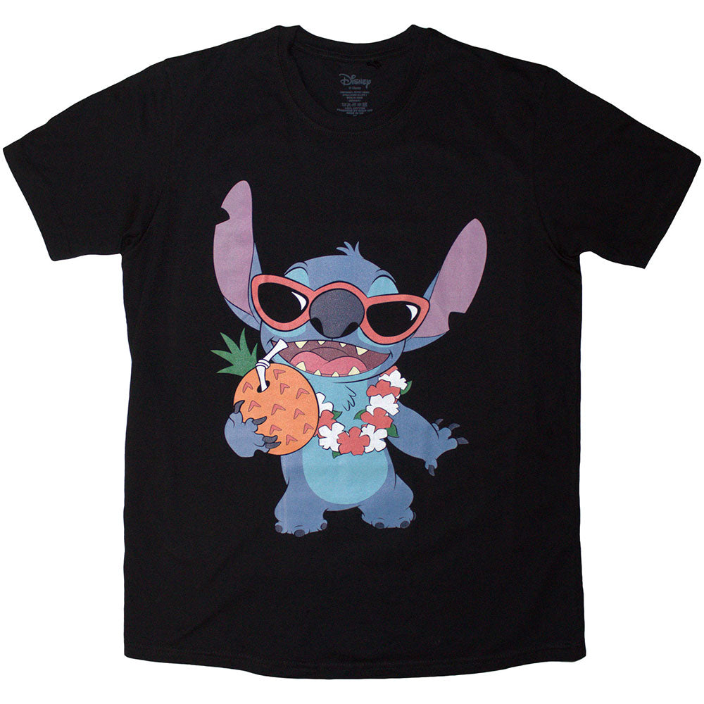 Disney Lilo & Stitch Stitch Pineapple Black T-Shirt