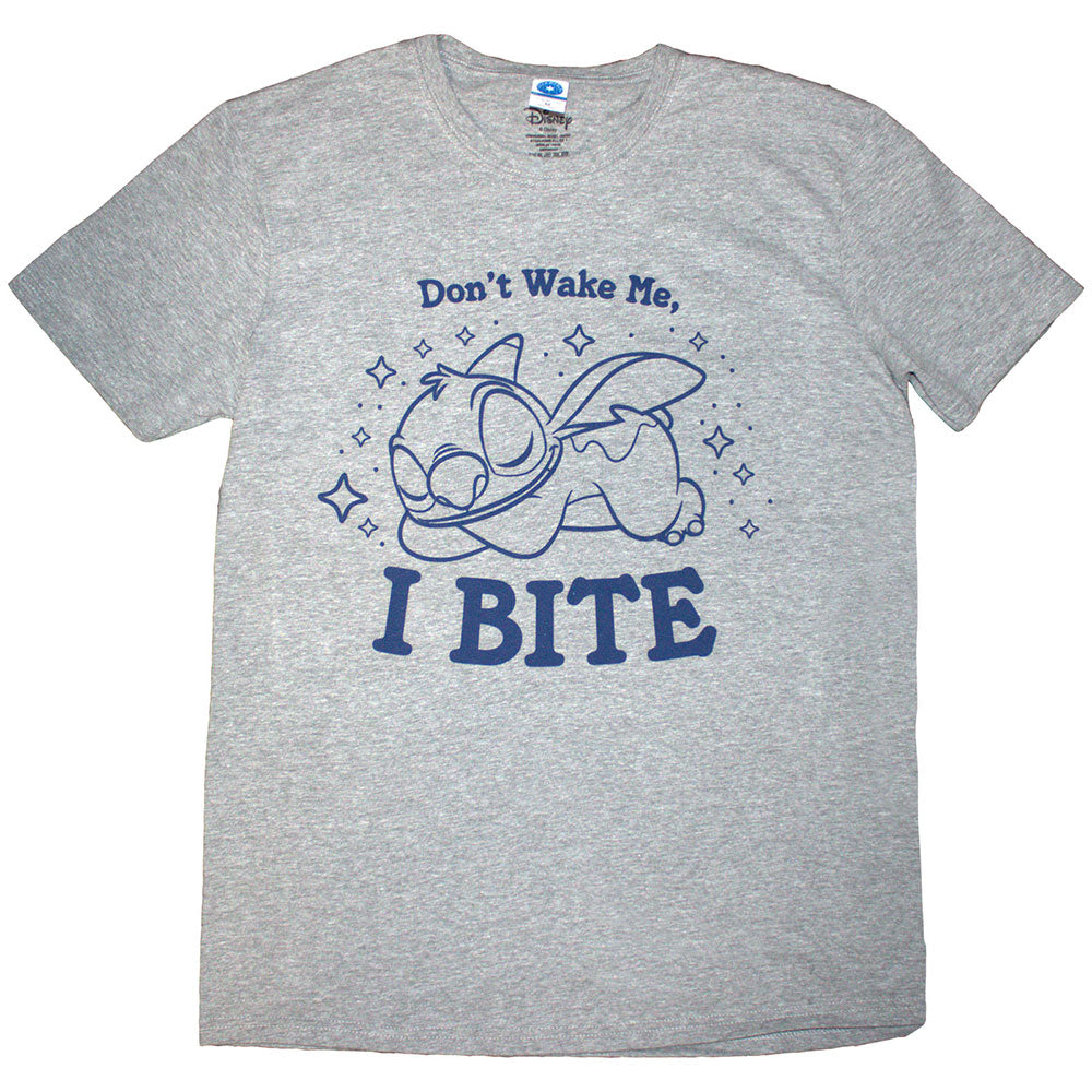 Disney Lilo & Stitch Stitch I Bite Grey T-Shirt