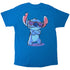 Disney Stitch Logo Blue Back Print T-Shirt