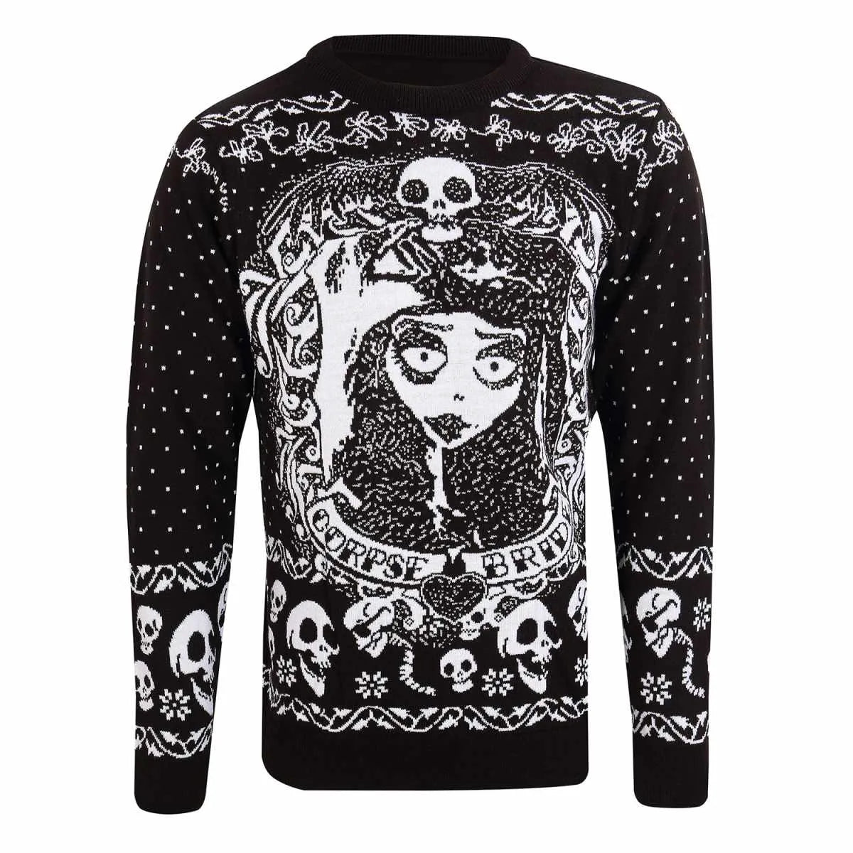 Corpse Bride Bride skulls Knitted Sweatshirt