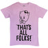 Looney Tunes That's All Folks Purple T-Shirt
