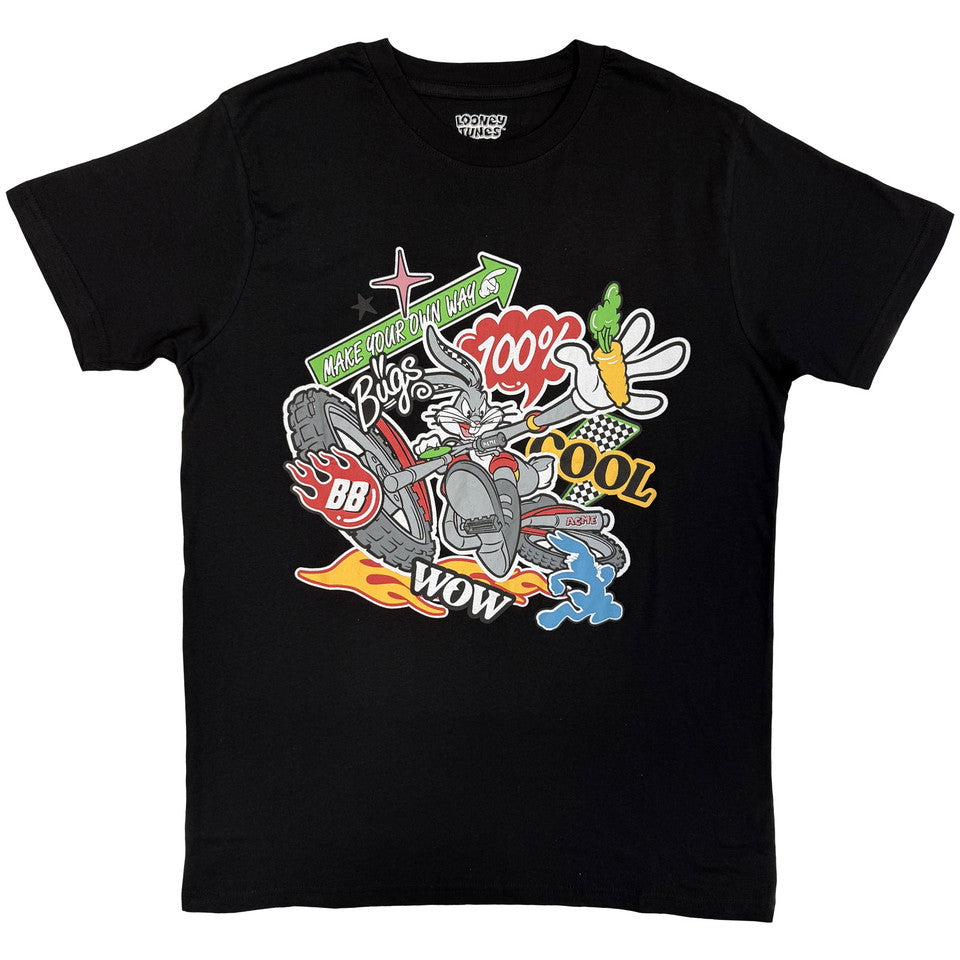 Looney Tunes Cool Bugs Bunny Black T-Shirt