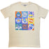 Looney Tunes That's All Folks! Grid Pastel Natural T-Shirt