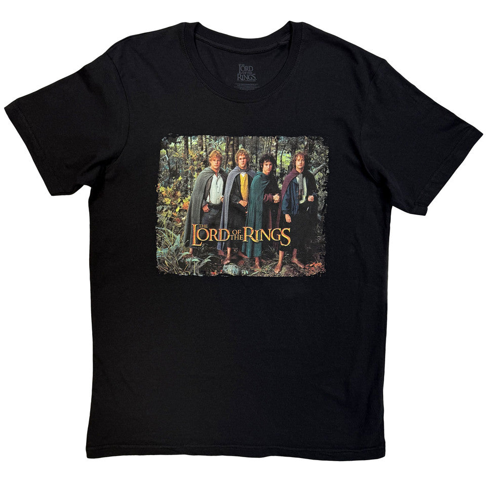 Lord Of The Rings The Hobbits Montage Black T-Shirt