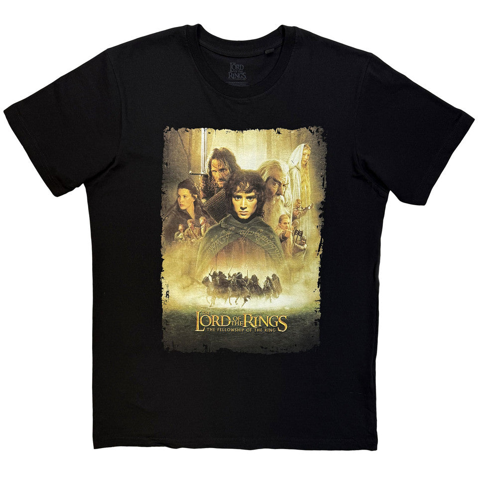 Lord Of The Rings Fellowship Of The Ring Homage Black T-Shirt