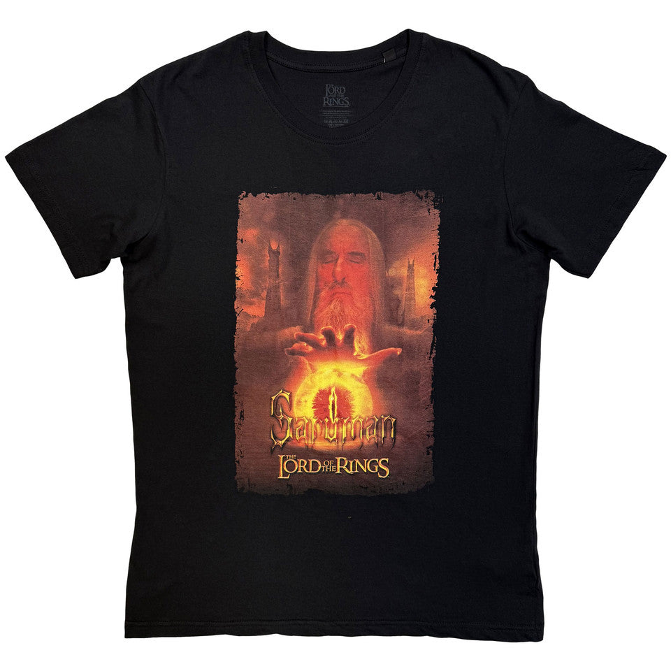 Lord Of The Rings Saruman Homage Black T-Shirt