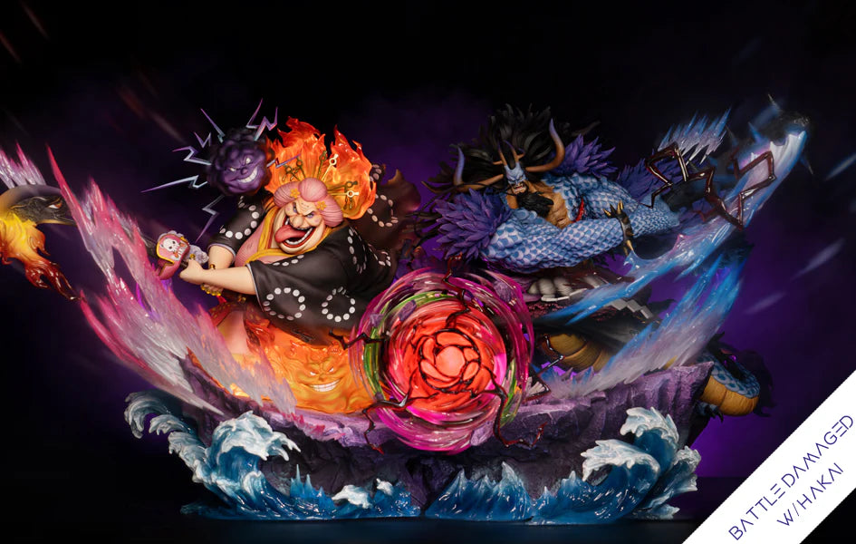 ONE PIECE BIG MOM & KAIDO BATTLE DAMAGED W/ HAKAI STATUE