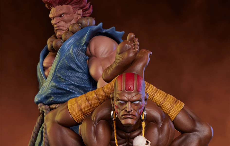 AKUMA AND DHALSIM 1/10 SCALE STATUE SET