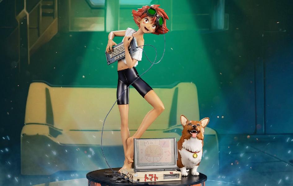 ED AND EIN 1/4 SCALE STATUE