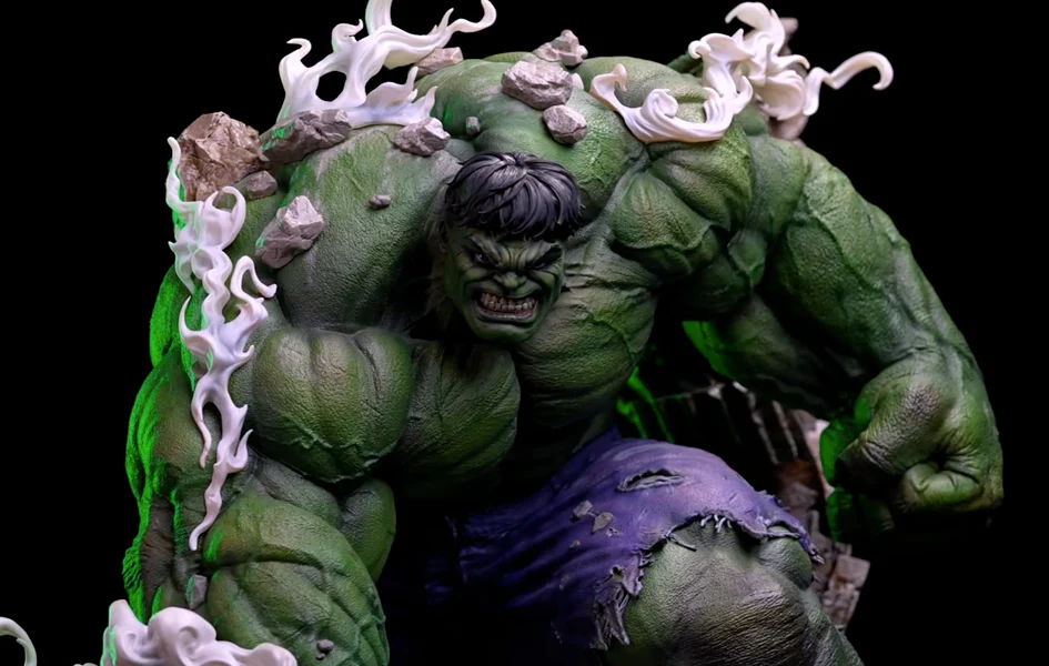 GREEN HULK COMIC VERSION 1/4 SCALE STATUE