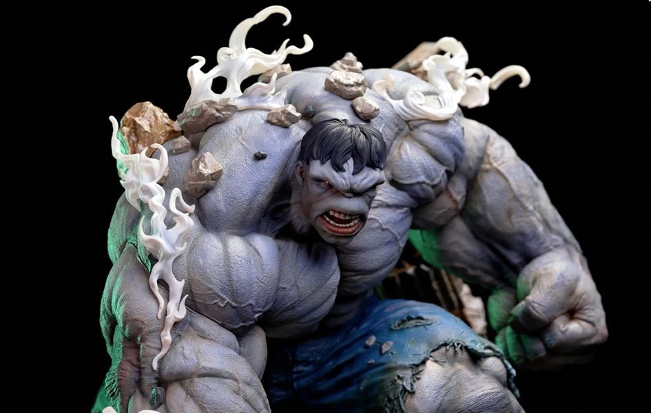 GREY HULK COMIC VERSION 1/4 SCALE STATUE