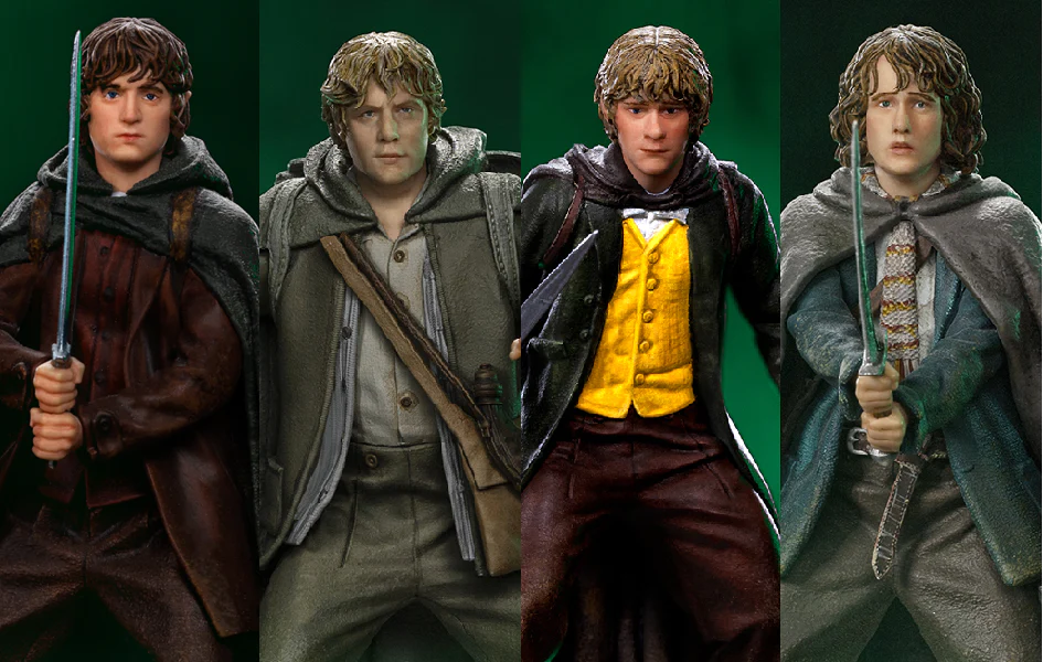 THE LORD OF THE RINGS HOBBITS SET BDS ART SCALE 1/10