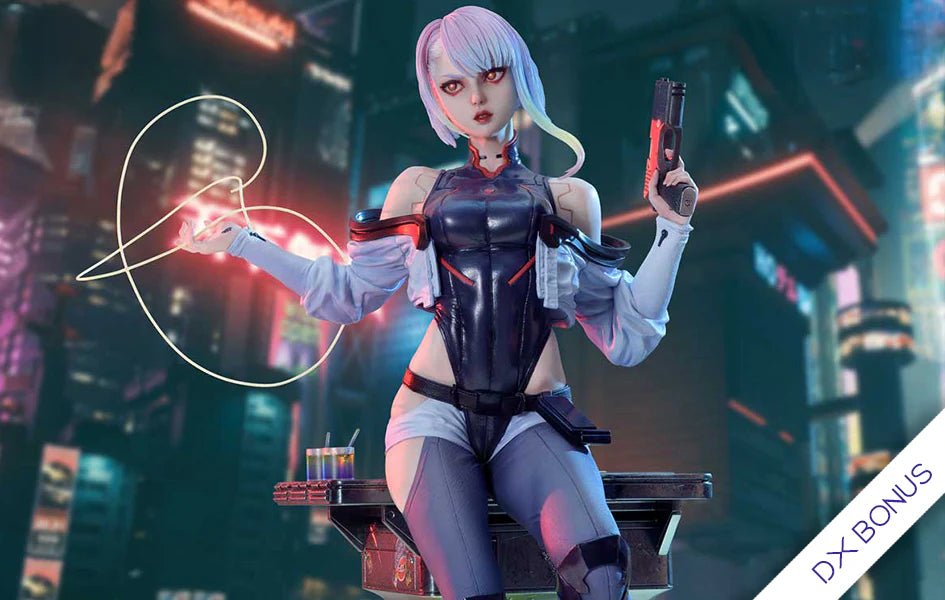 Cyberpunk Edgerunners Lucy Kushinada DX Bonus 1/4 Scale Statue