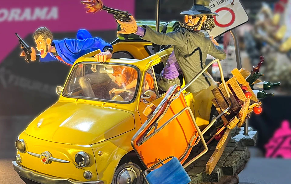 LUPIN THE 3RD LUPIN FUJIKO AND JIGEN ELITE DIORAMA 1/8 SCALE STATUE