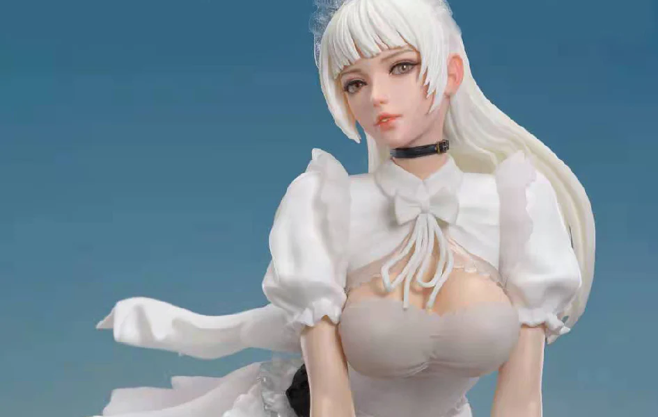 HOLIDAY MAID MONICA TESIA WHITE VERSION 1/4 SCALE STATUE
