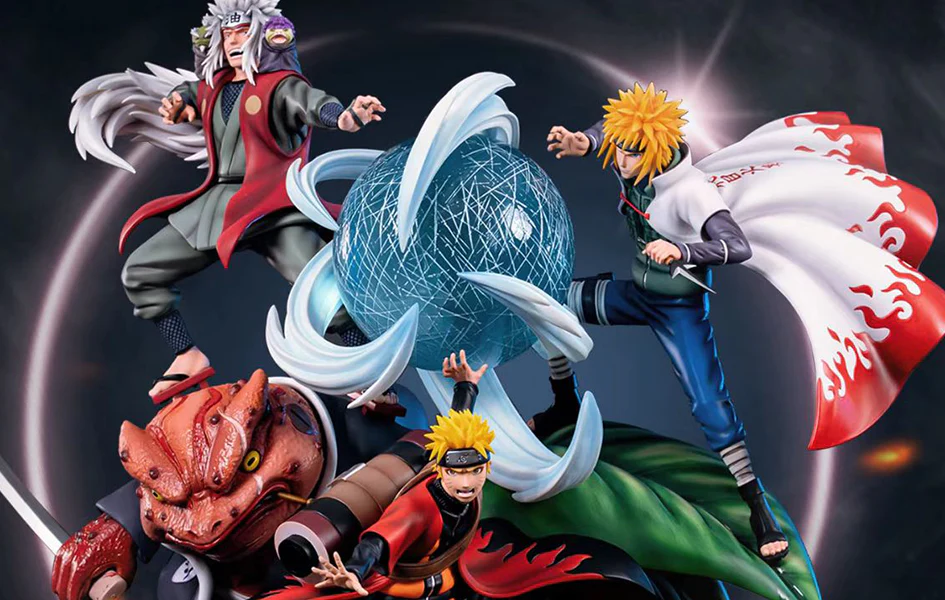 NARUTO SHIPPUDEN INHERITANCE NARUTO, MINATO, AND JIRAIYA 1/6 SCALE STATUE