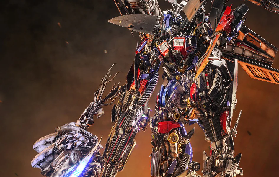 TRANSFORMERS REVENGE OF THE FALLEN JETPOWER OPTIMUS PRIME VS MEGATRON DIORAMA