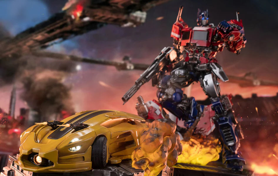 Transformers Bumblebee Optimus Prime & Bumblebee Mini Statue