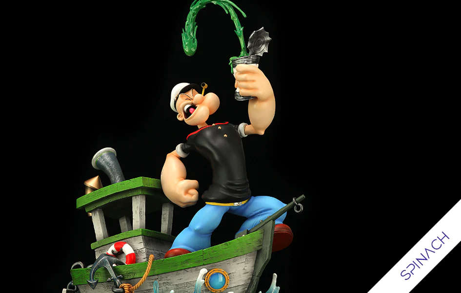 POPEYE SPINACH BOAT 1/6 SCALE STATUE
