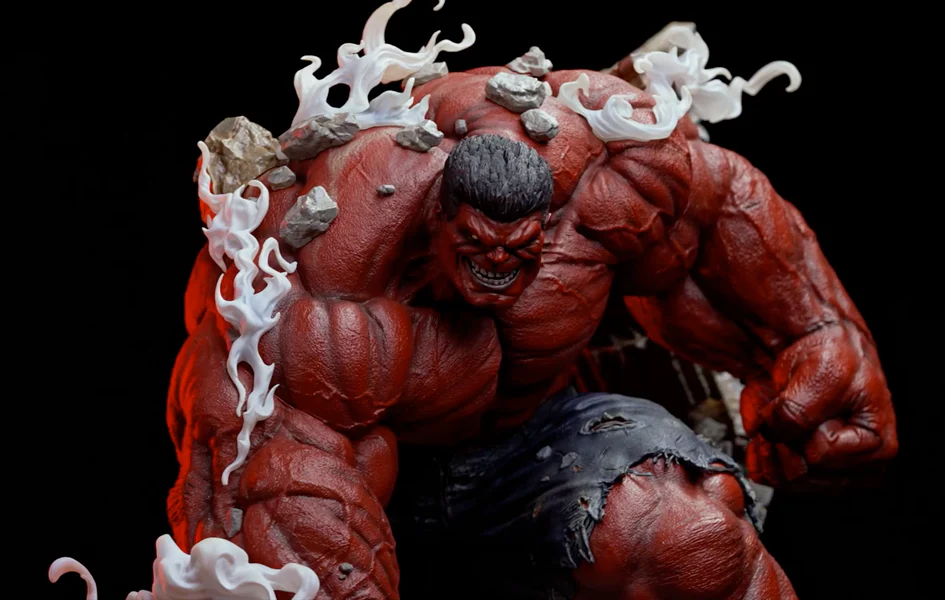 RED HULK COMIC VERSION 1/4 SCALE STATUE