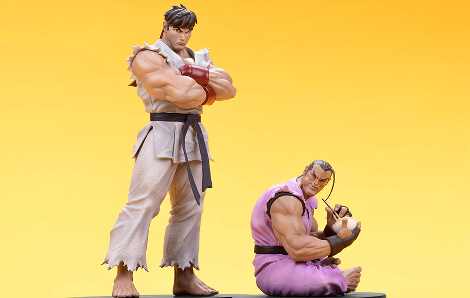 RYU AND DAN 1/10 SCALE STATUE SET