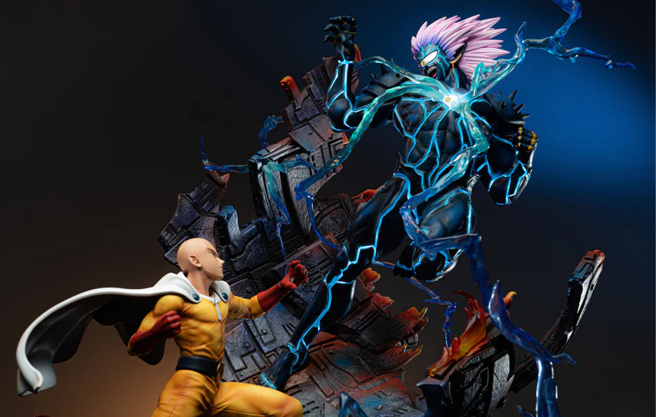 One Punch Man Saitama vs Lord Boros Statue