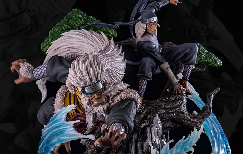 NARUTO HIRUZEN SARUTOBI AND ENMA 1/4 SCALE STATUE