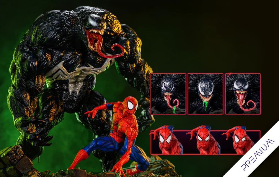 SPIDER-MAN VS VENOM PREMIUM COMICQUEEN 1/4 SCALE STATUE