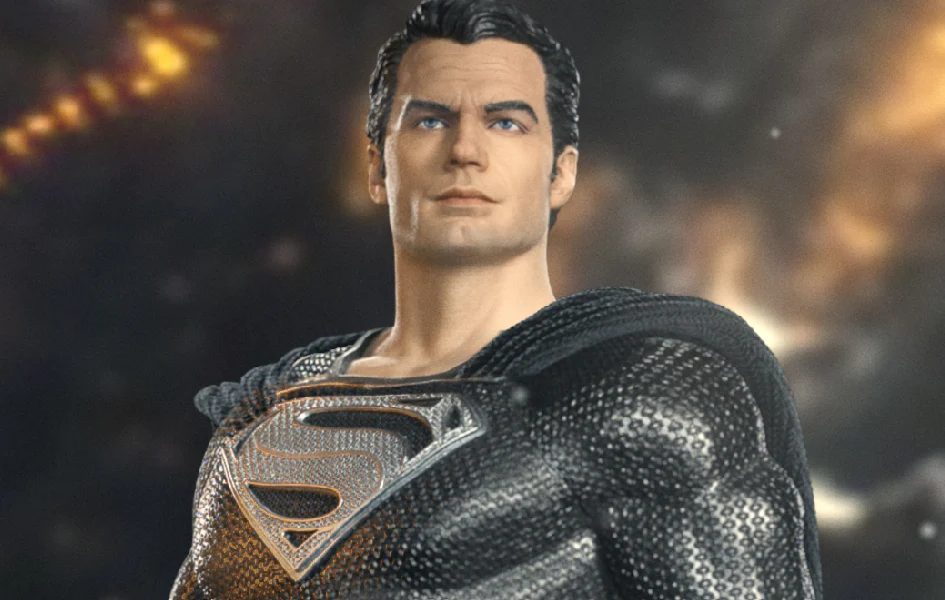 SUPERMAN BLACK SUIT LEGACY REPLICA 1/4