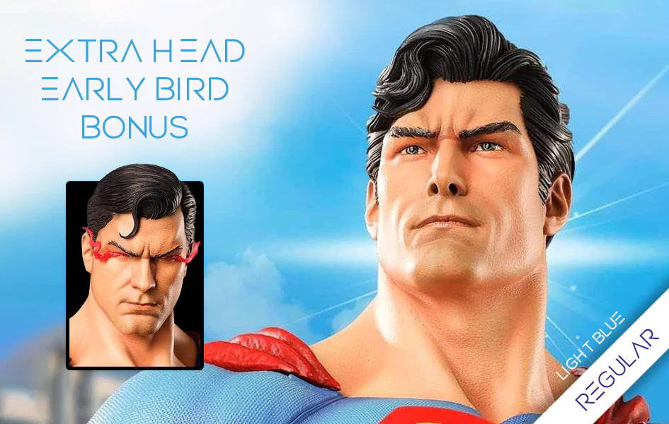 SUPERMAN LIGHT BLUE SUIT REGULAR PRESTIGE SERIES 1/3 SCALE STATUE