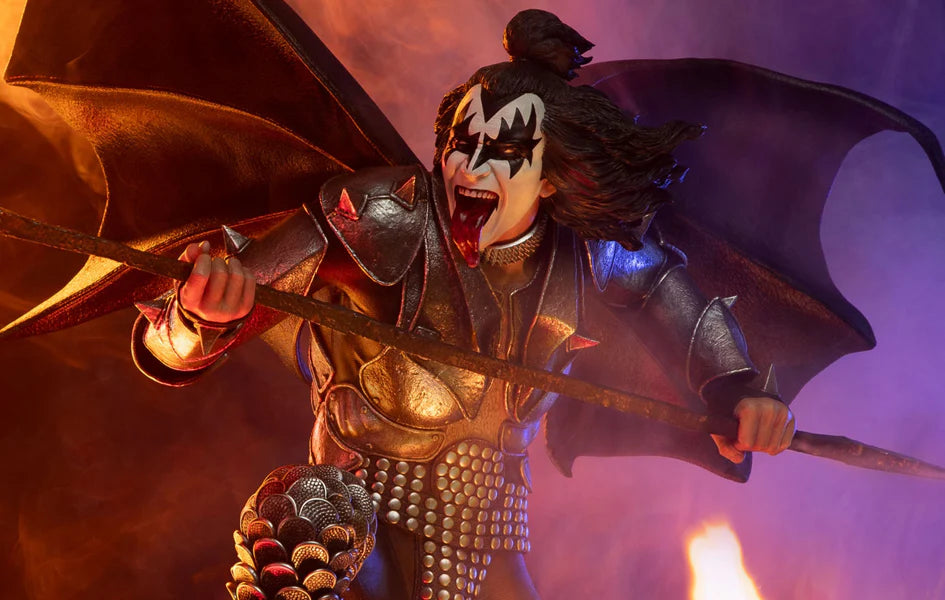 KISS THE DEMON DESTROYER ERA GENE SIMMONS 1/4 SCALE STATUE