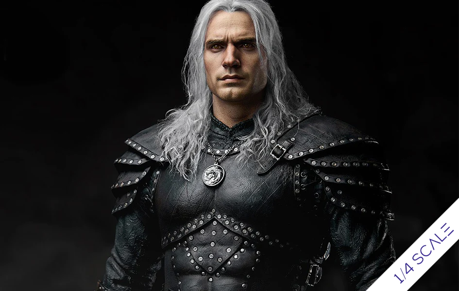 THE WITCHER GERALT OF RIVIA HENRY CAVILL 1/4 SCALE STATUE