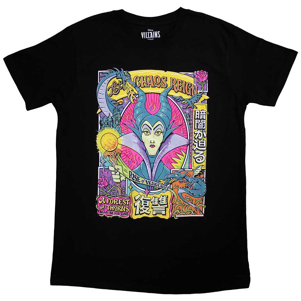 MALEFICENT SLEEPING BEAUTY LET CHAOS REIGN T-SHIRT