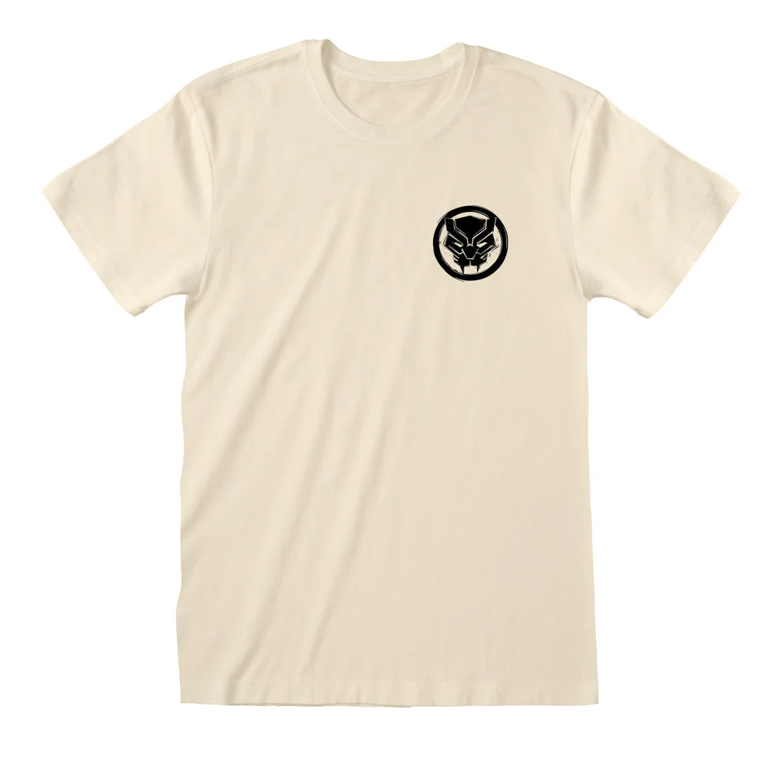 MARVEL COMICS BLACK PANTHER LINOCUT FRONT AND BACK PRINT T-SHIRT