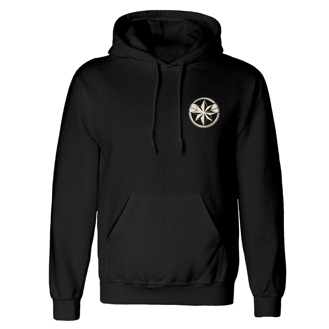 MARVEL COMICS CAPTAIN MARVEL LINOCUT FRONT AND BACK PRINT HOODIE