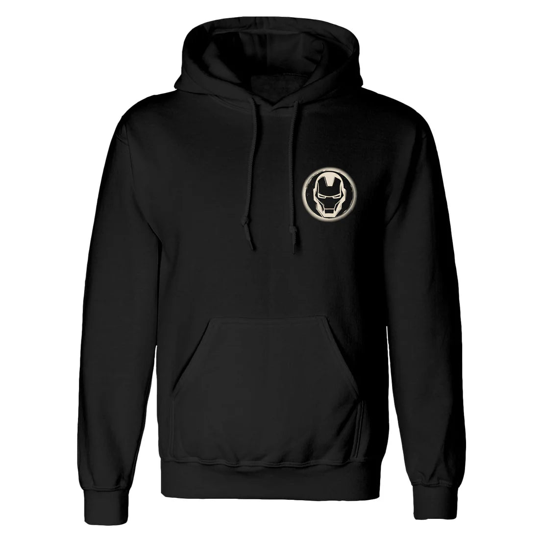 MARVEL COMICS IRON MAN LINOCUT FRONT AND BACK PRINT HOODIE