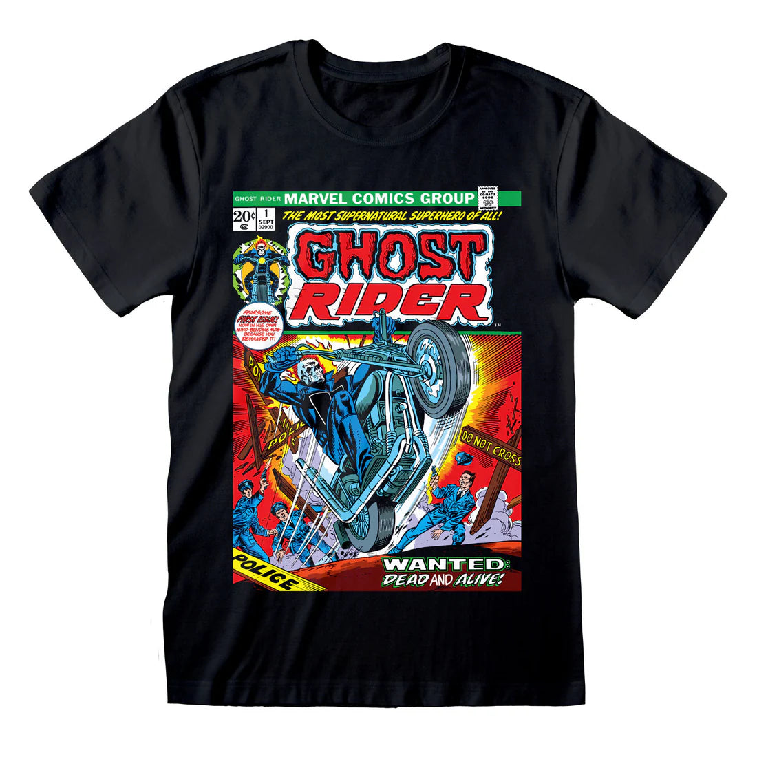 MARVEL COMICS GHOST RIDER MOST WANTED T-SHIRT