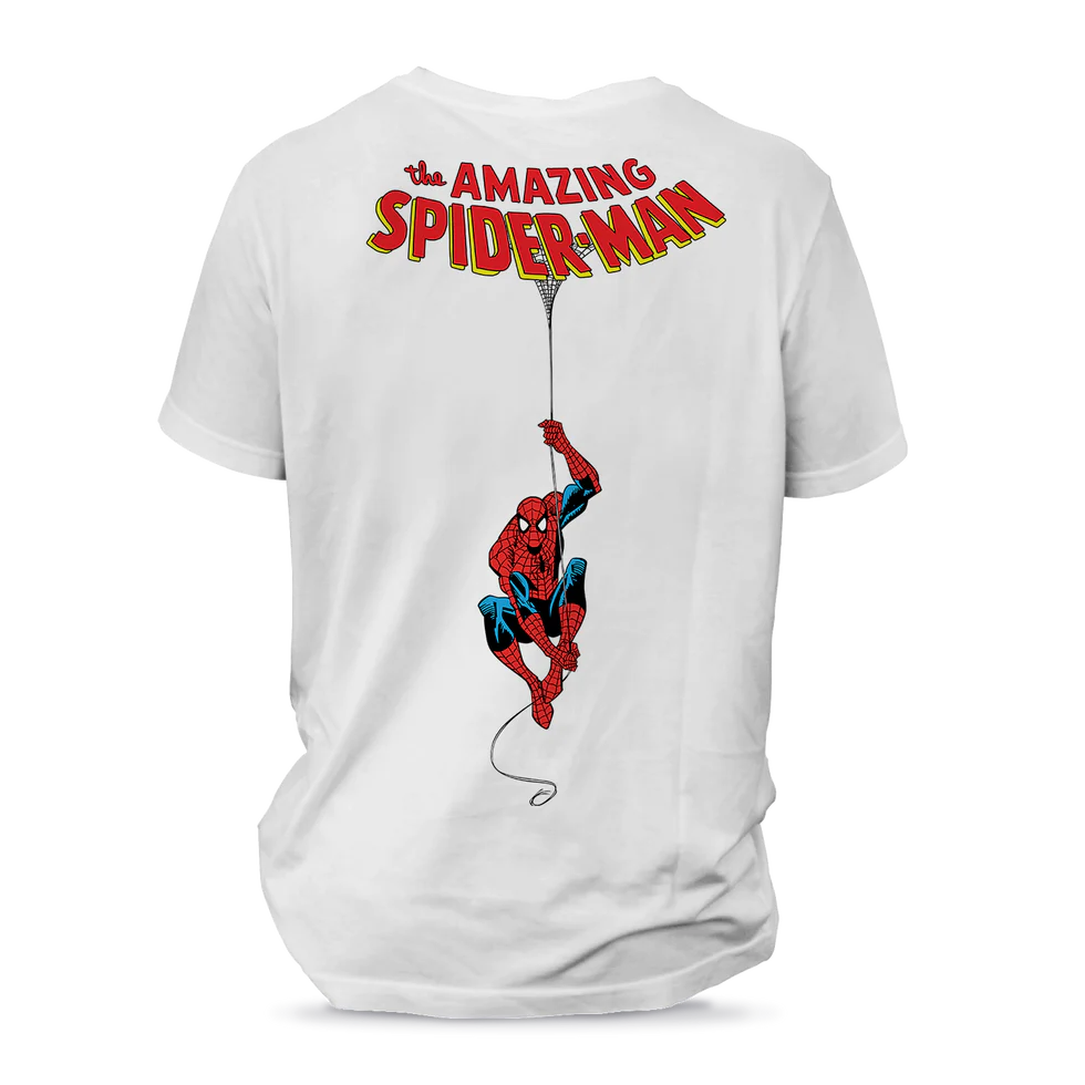 SPIDERMAN HANGIN' BACK PRINT T-SHIRT