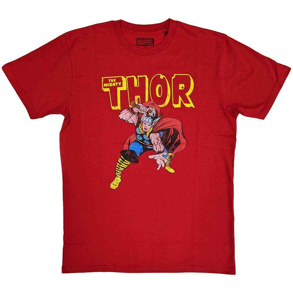 MARVEL COMICS THOR HAMMER DISTRESSED T-SHIRT