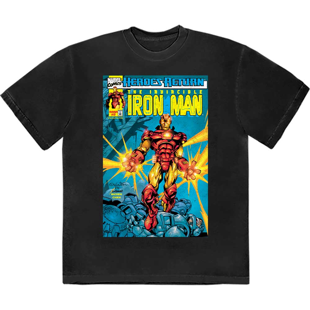 MARVEL COMICS INVINCIBLE IRON MAN COMIC COVER T-SHIRT