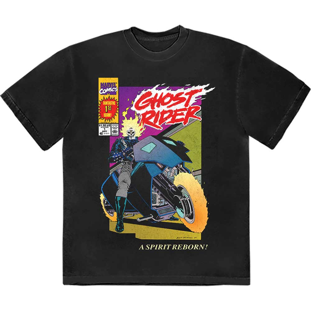 MARVEL COMICS GHOST RIDER SPIRIT REBORN COMIC COVER T-SHIRT